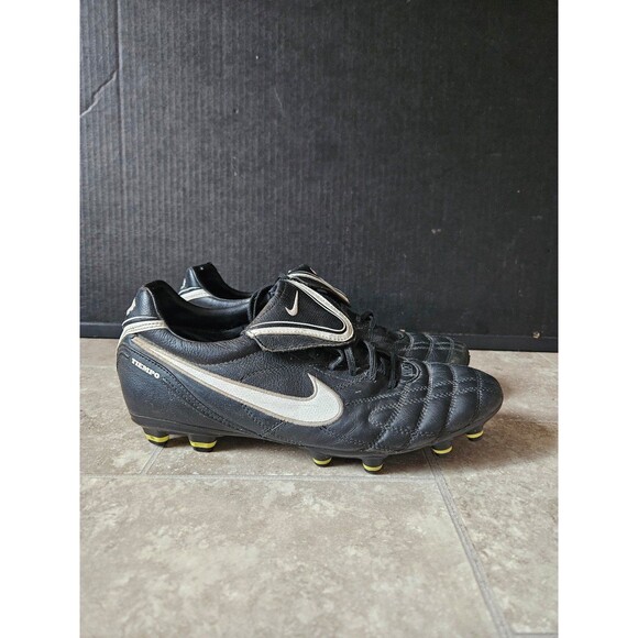 Nike Tiempo legend III 3 FG soccer Cleats boots black white gold 11 368180-017 main image 6